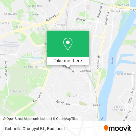 Gabriella Orangyal Bt. map