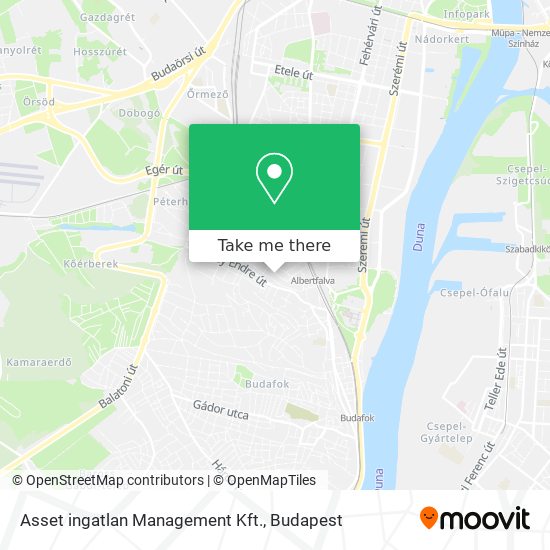 Asset ingatlan Management Kft. map