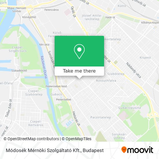Módosék Mérnöki Szolgáltató Kft. map