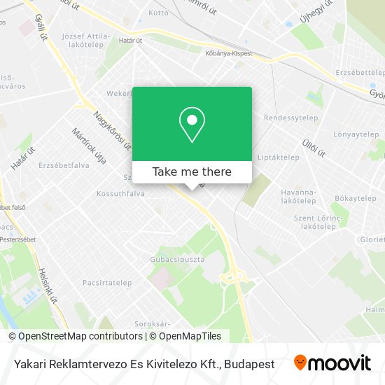 Yakari Reklamtervezo Es Kivitelezo Kft. map