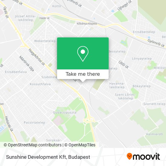 Sunshine Development Kft map