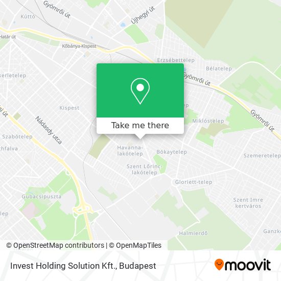 Invest Holding Solution Kft. map