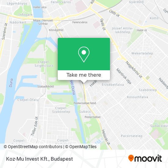 Koz-Mu Invest Kft. map