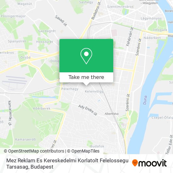 Mez Reklam Es Kereskedelmi Korlatolt Felelossegu Tarsasag map