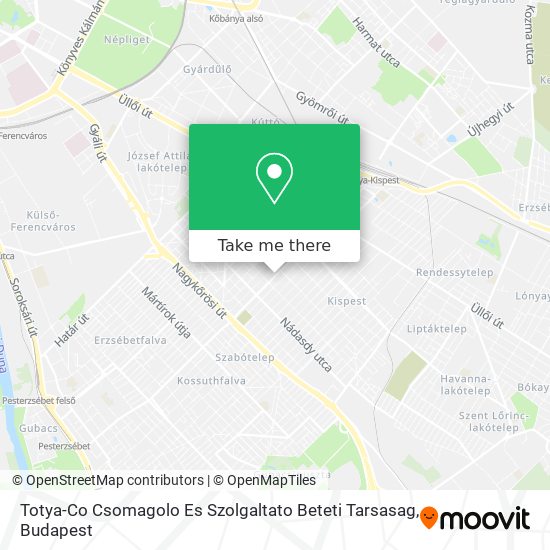 Totya-Co Csomagolo Es Szolgaltato Beteti Tarsasag map