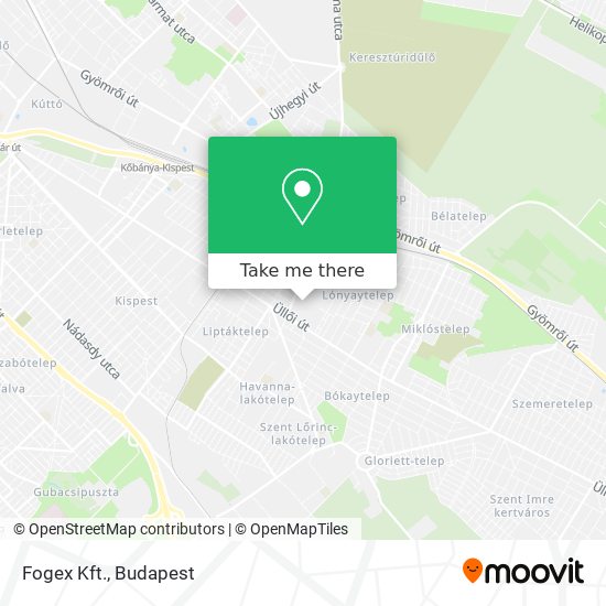 Fogex Kft. map