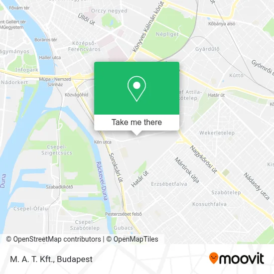 M. A. T. Kft. map