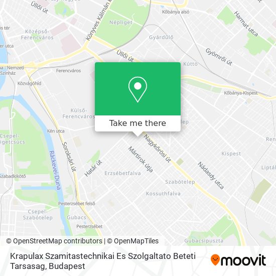 Krapulax Szamitastechnikai Es Szolgaltato Beteti Tarsasag map