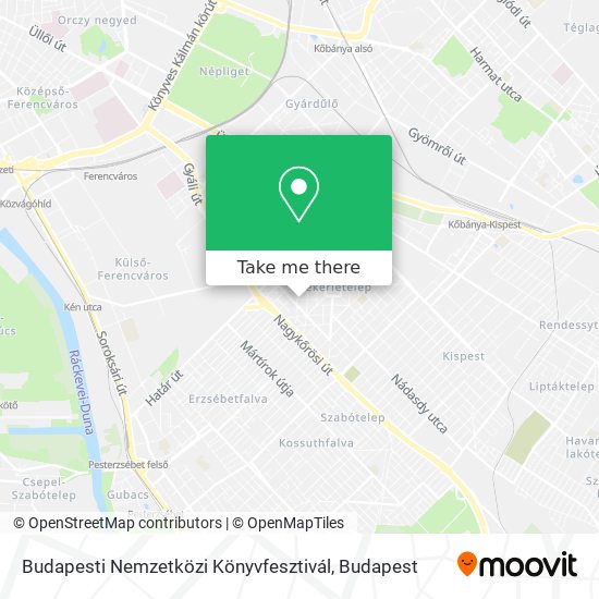 Budapesti Nemzetközi Könyvfesztivál map