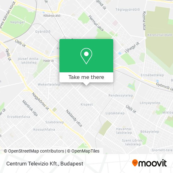 Centrum Televizio Kft. map