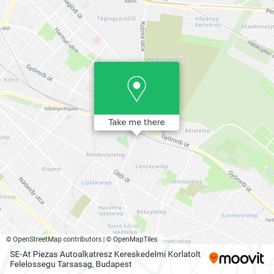 SE-At Piezas Autoalkatresz Kereskedelmi Korlatolt Felelossegu Tarsasag map