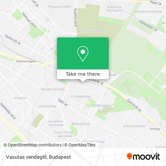 Vasutas vendéglő map