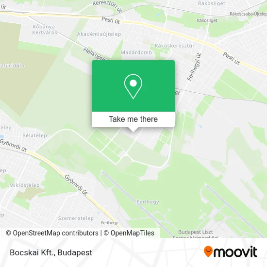 Bocskai Kft. map