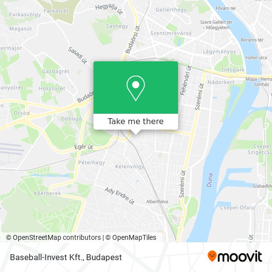 Baseball-Invest Kft. map