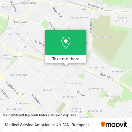 Medical Service Ambulance Kft. V.A. map