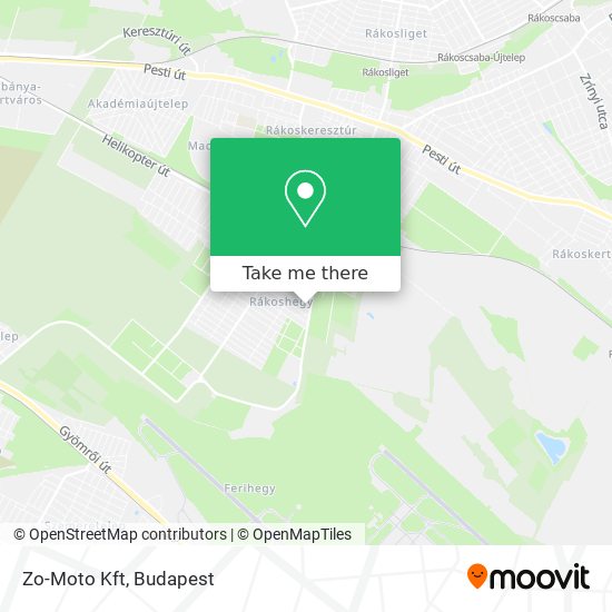 Zo-Moto Kft map