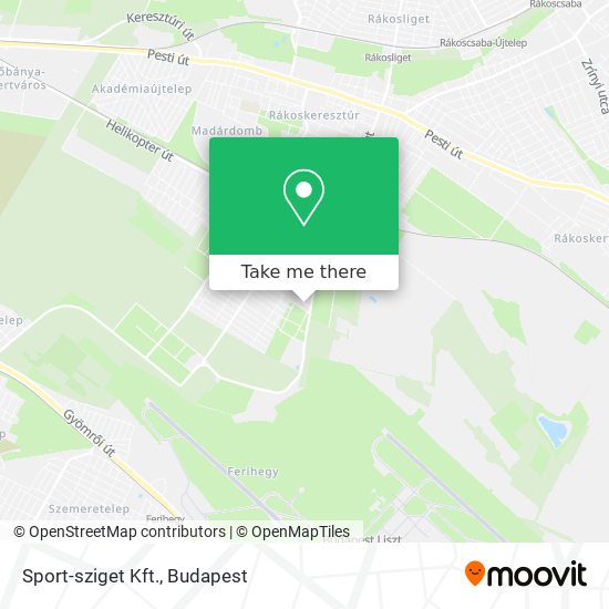 Sport-sziget Kft. map