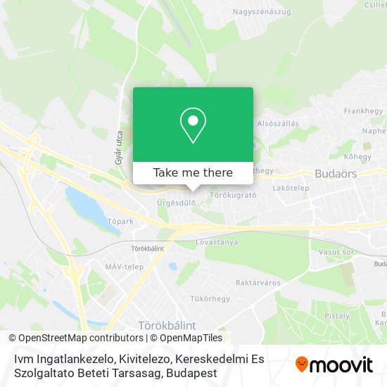 Ivm Ingatlankezelo, Kivitelezo, Kereskedelmi Es Szolgaltato Beteti Tarsasag map