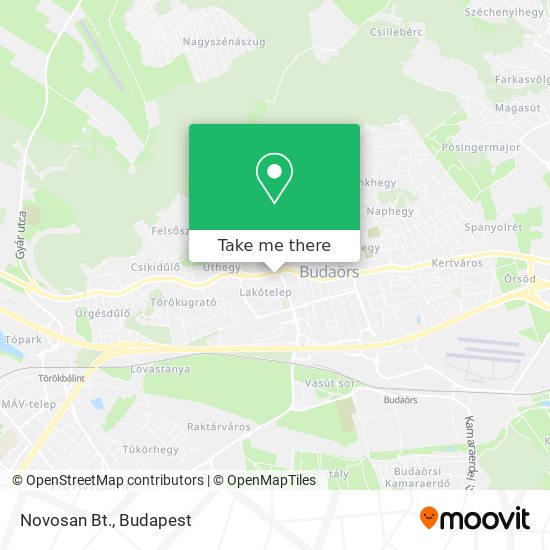 Novosan Bt. map