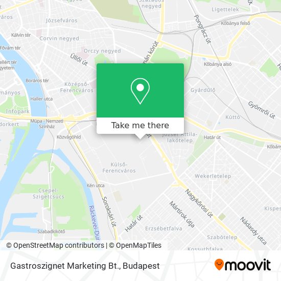 Gastroszignet Marketing Bt. map