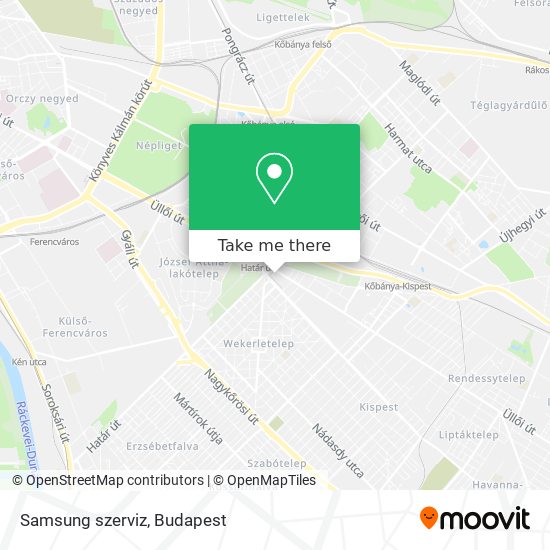 Samsung szerviz map