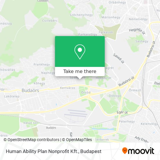 Human Ability Plan Nonprofit Kft. map