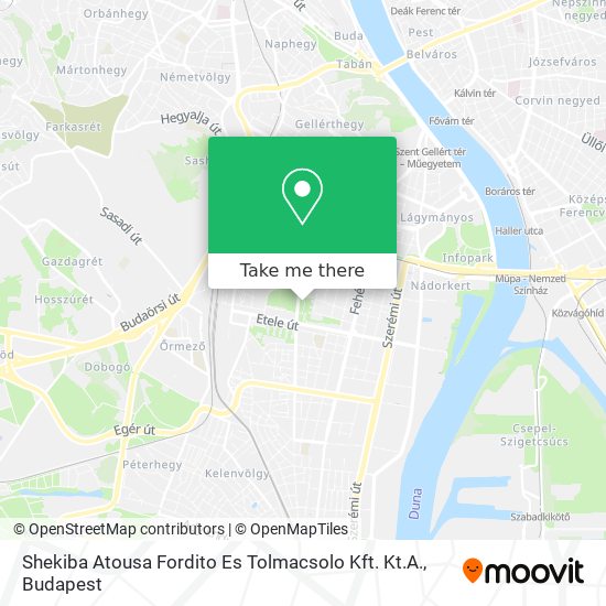 Shekiba Atousa Fordito Es Tolmacsolo Kft. Kt.A. map