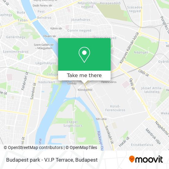 Budapest park - V.I.P Terrace map