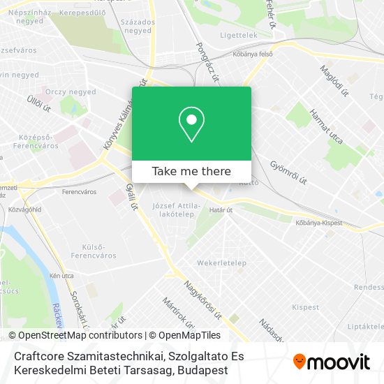 Craftcore Szamitastechnikai, Szolgaltato Es Kereskedelmi Beteti Tarsasag map