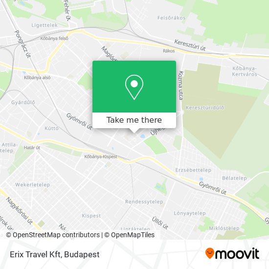 Erix Travel Kft map