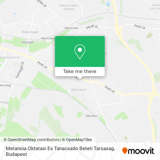 Metanoia Oktatasi Es Tanacsado Beteti Tarsasag map