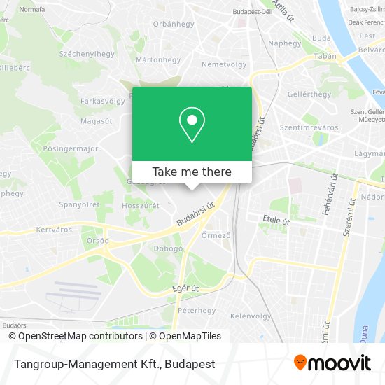 Tangroup-Management Kft. map