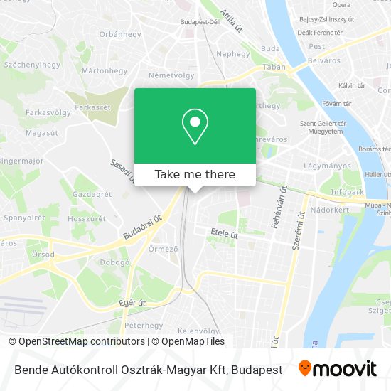 Bende Autókontroll Osztrák-Magyar Kft map