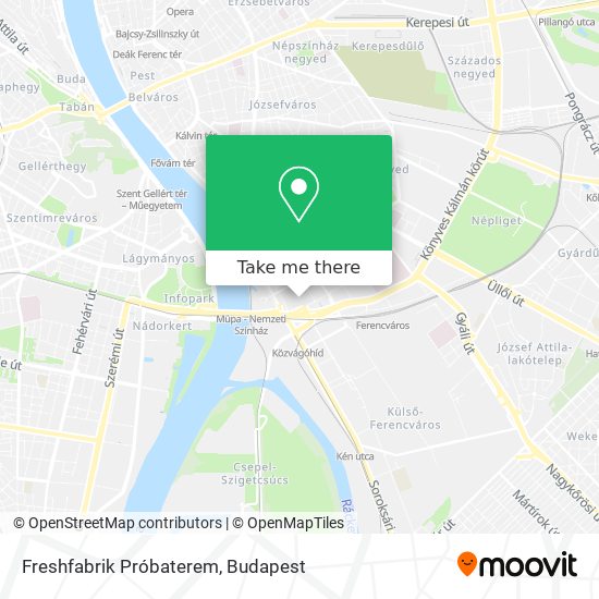 Freshfabrik Próbaterem map