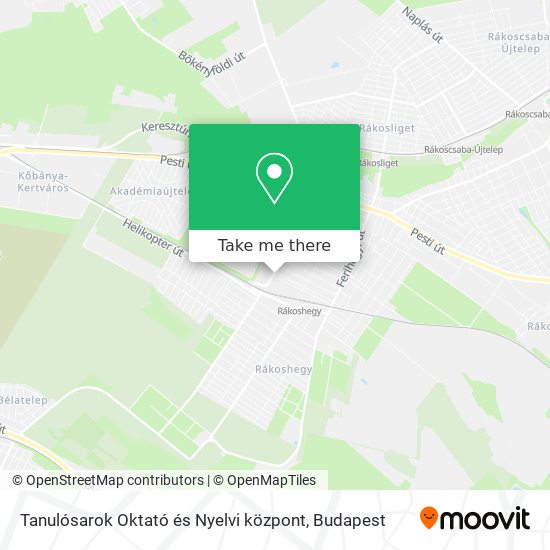 Tanulósarok Oktató és Nyelvi központ map