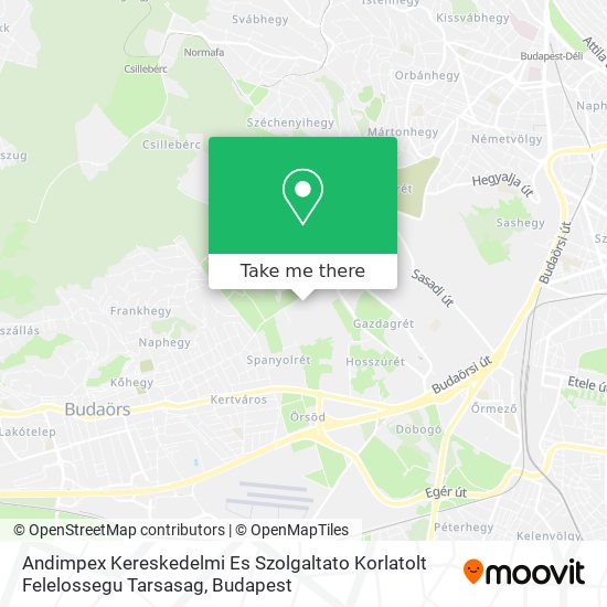 Andimpex Kereskedelmi Es Szolgaltato Korlatolt Felelossegu Tarsasag map