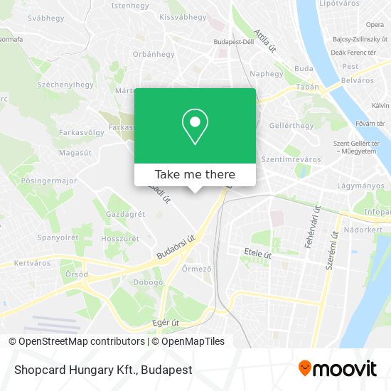 Shopcard Hungary Kft. map