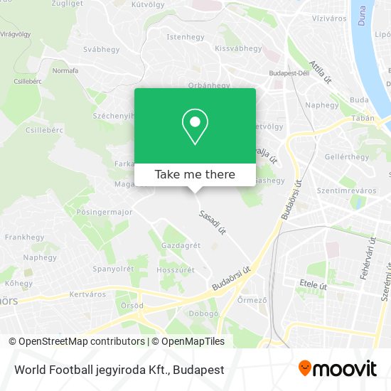 World Football jegyiroda Kft. map