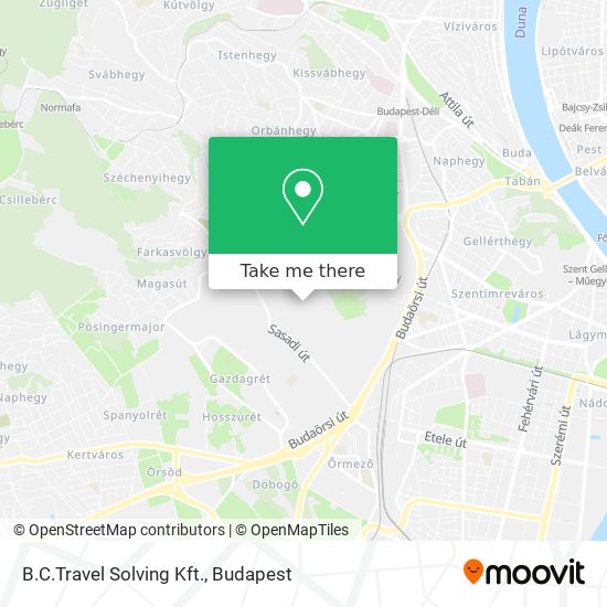 B.C.Travel Solving Kft. map