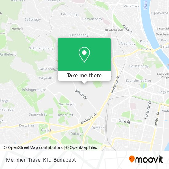 Meridien-Travel Kft. map