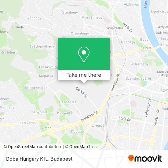 Doba Hungary Kft. map