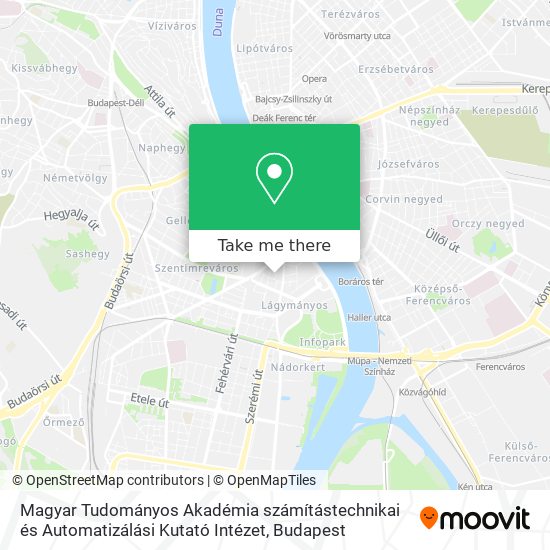 Magyar Tudományos Akadémia számítástechnikai és Automatizálási Kutató Intézet map