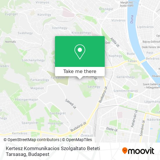 Kertesz Kommunikacios Szolgaltato Beteti Tarsasag map