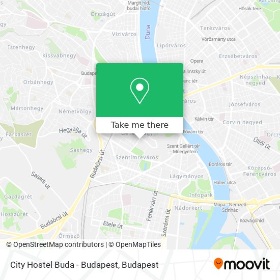 City Hostel Buda - Budapest map