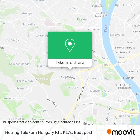 Netring Telekom Hungary Kft. Kt.A. map