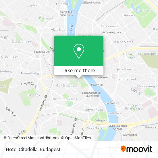 Hotel Citadella map