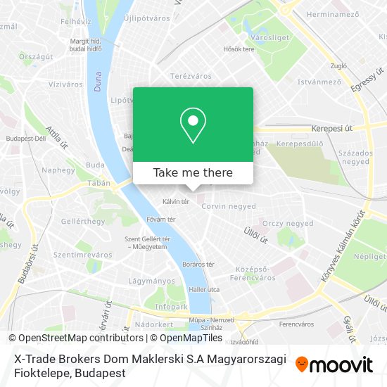 X-Trade Brokers Dom Maklerski S.A Magyarorszagi Fioktelepe map