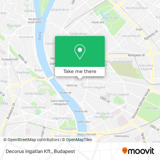 Decorus ingatlan Kft. map