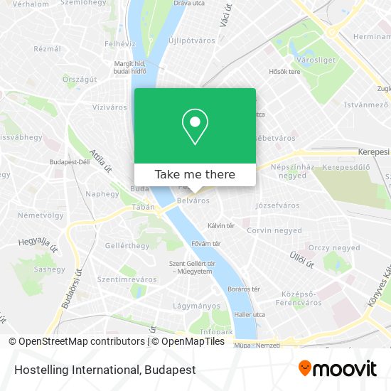 Hostelling International map