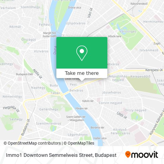 Immo1 Downtown Semmelweis Street map